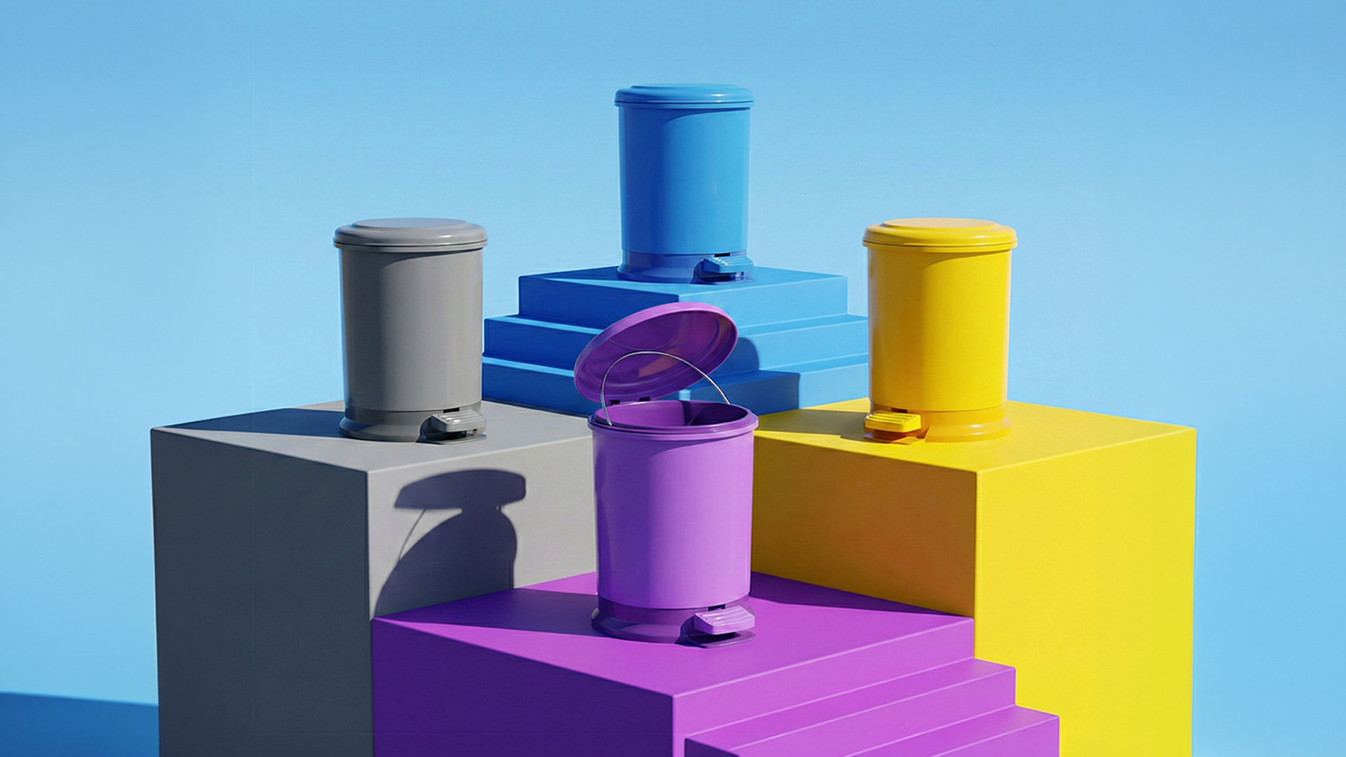5 warna tempat sampah dan fungsinya